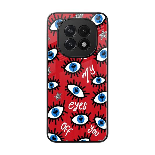 Eyes On You back phone cover | glass case for oppo f29 5g