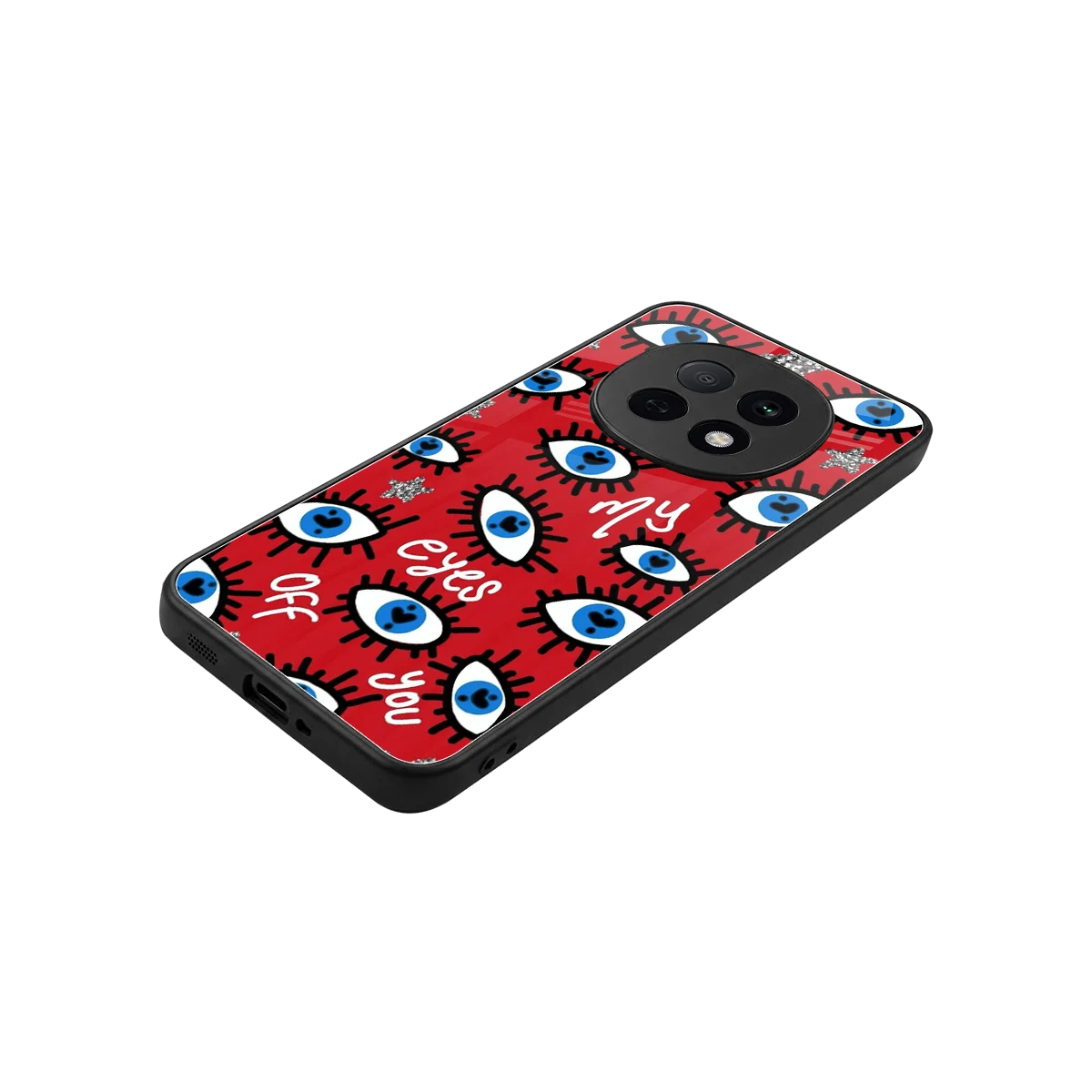 Eyes On You stylish phone case for oppo f29 pro 5g | glossy glass and slim fit