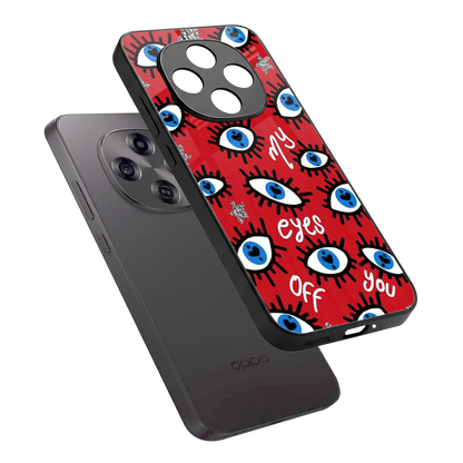 Eyes On You sleek oppo f31 pro 5g cover with tempered glass back and TPU edges