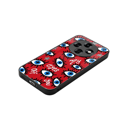 Eyes On You stylish phone case for oppo f31 pro 5g | glossy glass and slim fit