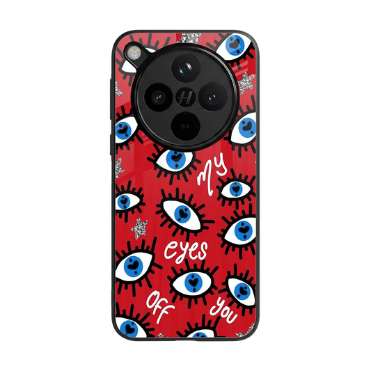 Eyes On You back phone cover | glass case for oppo find x8