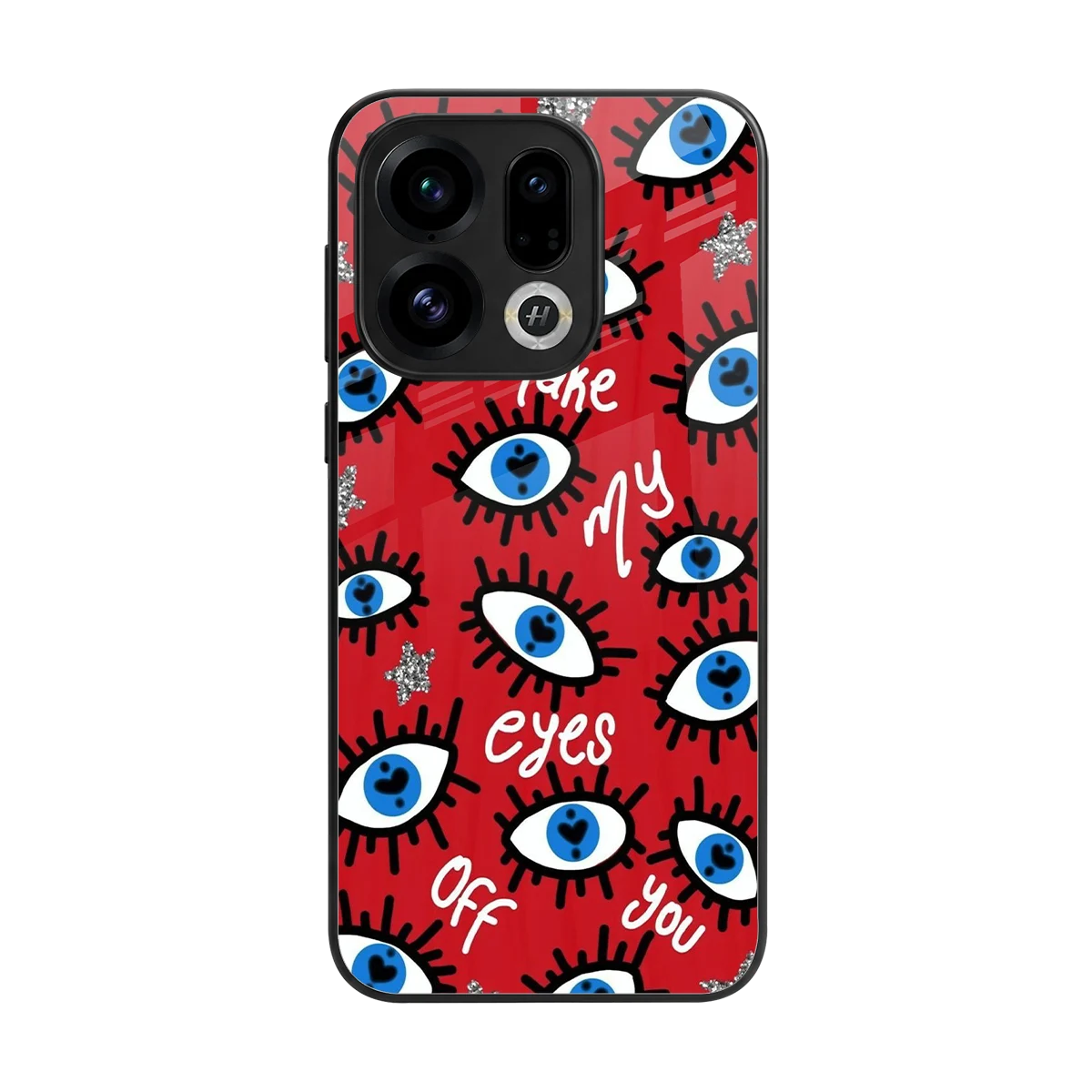 Eyes On You back phone cover | glass case for oppo find x9
