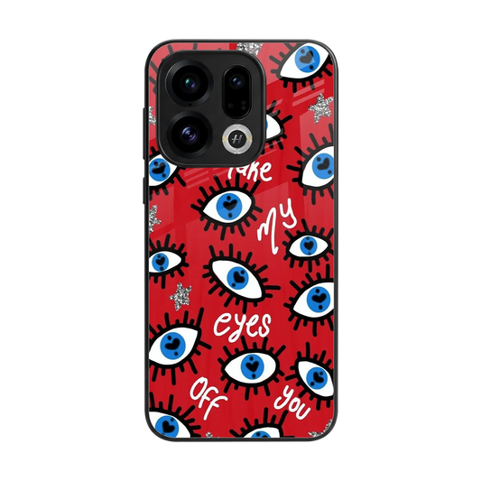 Eyes On You back phone cover | glass case for oppo find x9