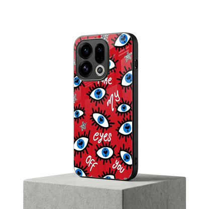 Eyes On You oppo find x9 mobile cover | shockproof glass phone case