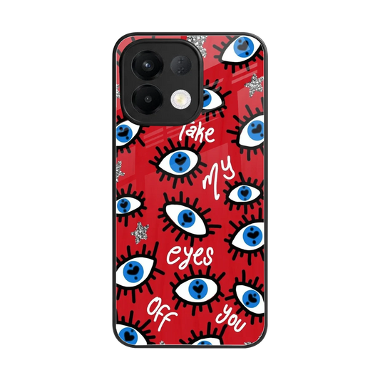 Eyes On You back phone cover | glass case for oppo k13 5g