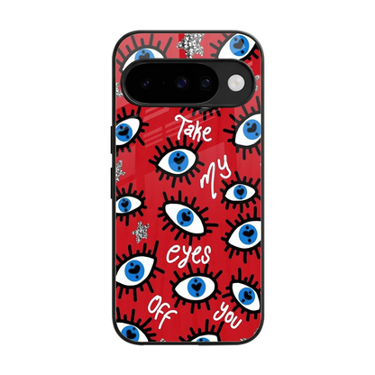 Eyes On You back phone cover | glass case for google pixel 10