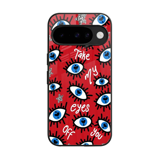 Eyes On You back phone cover | glass case for google pixel 10