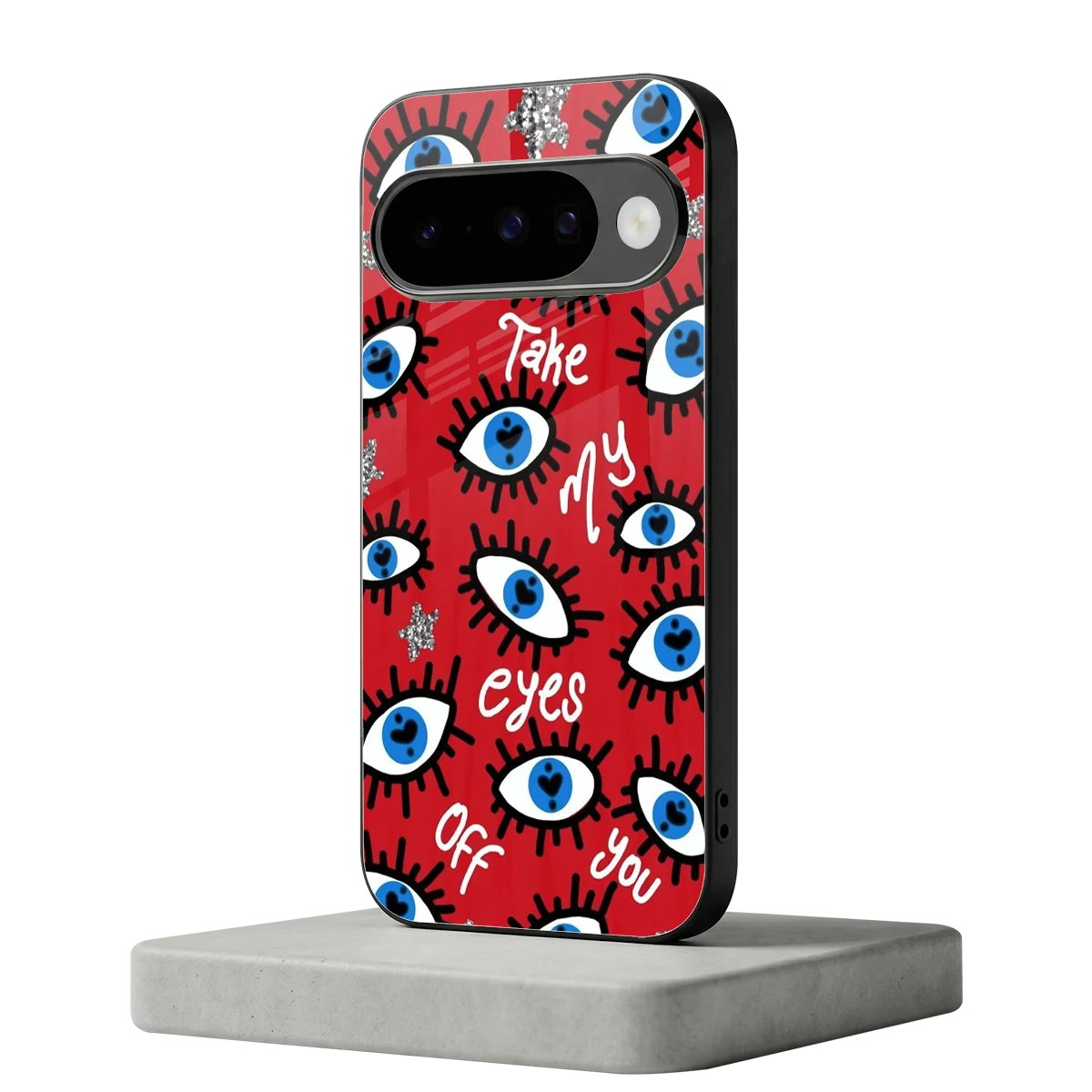 Eyes On You google pixel 10 mobile cover | shockproof glass phone case