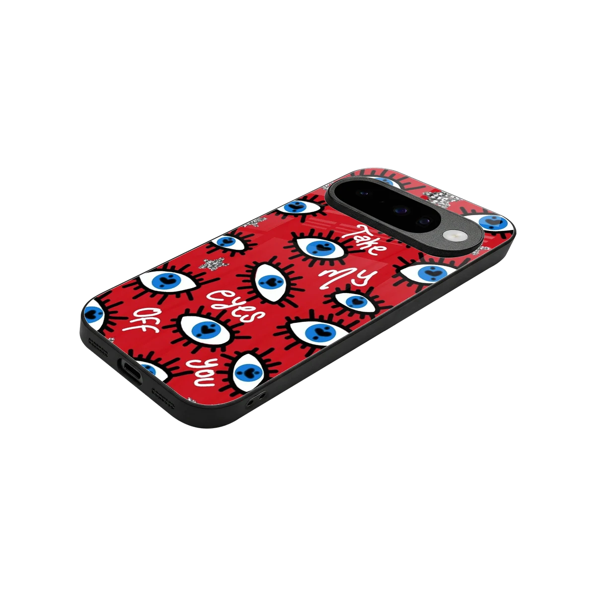 Eyes On You stylish phone case for google pixel 10 | glossy glass and slim fit