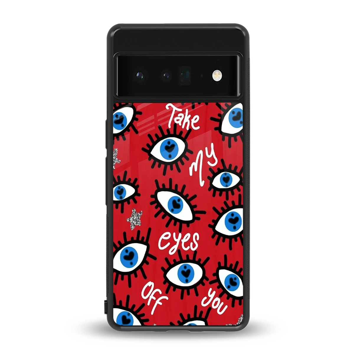 Eyes On You back phone cover | glass case for google pixel 6 pro