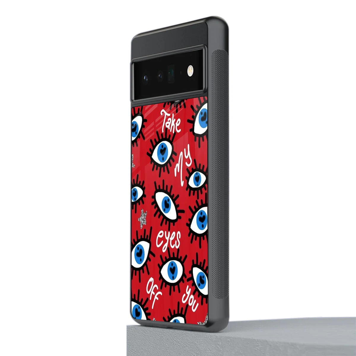 Eyes On You stylish phone case for google pixel 6 pro | glossy glass and slim fit