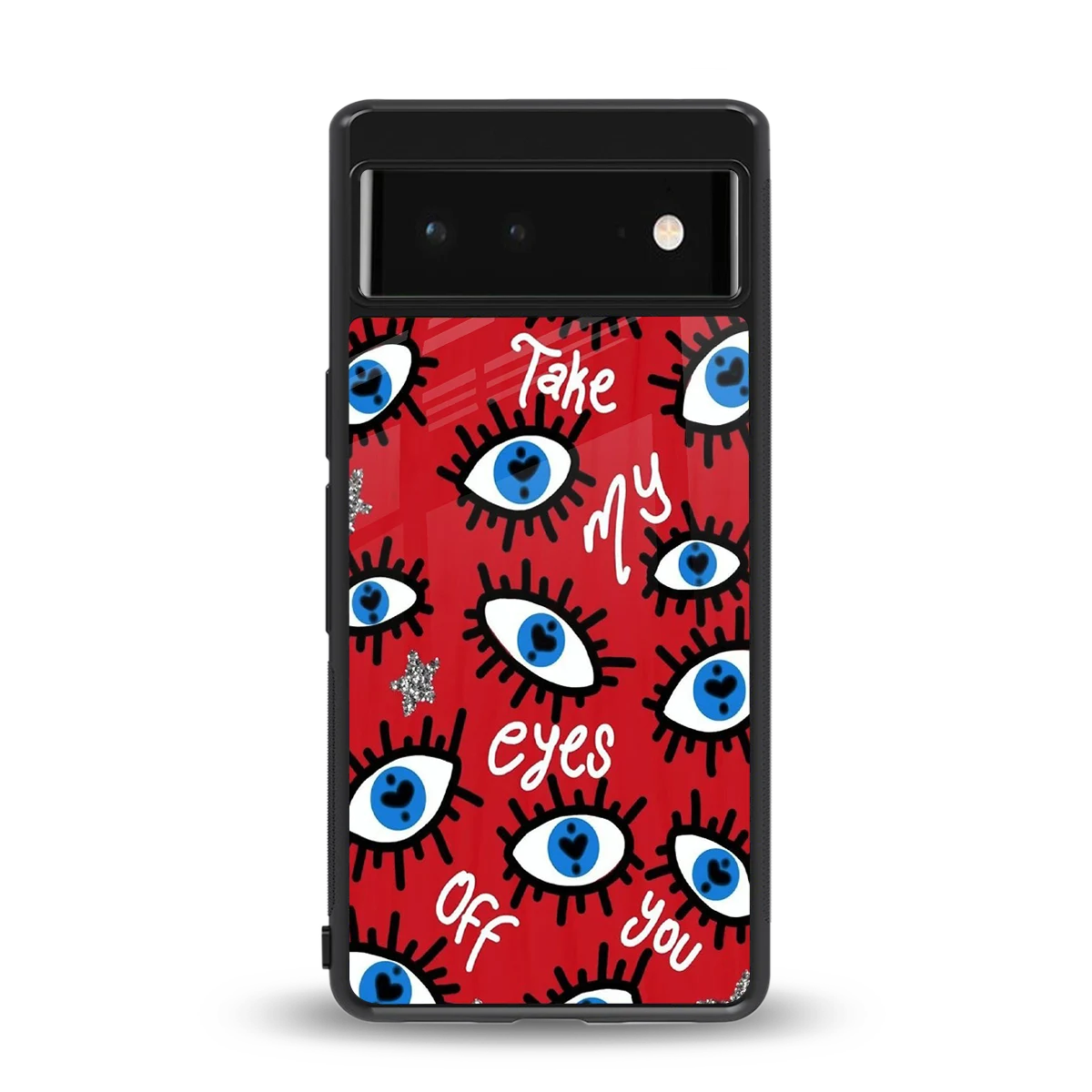 Eyes On You back phone cover | glass case for google pixel 6