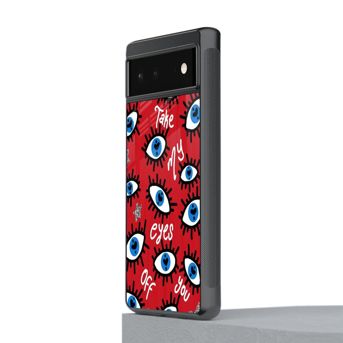 Eyes On You stylish phone case for google pixel 6 | glossy glass and slim fit