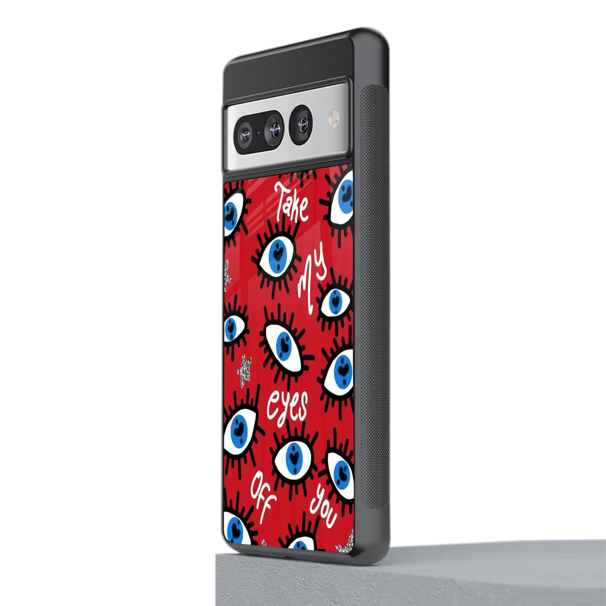 Eyes On You stylish phone case for google pixel 7 pro | glossy glass and slim fit