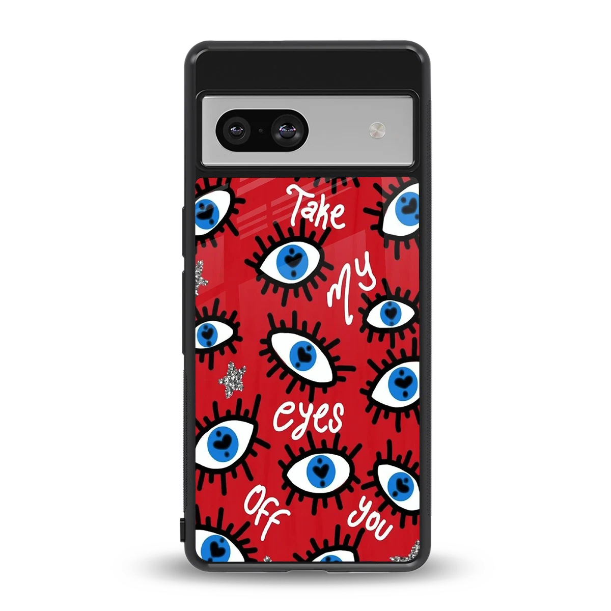 Eyes On You back phone cover | glass case for google pixel 7