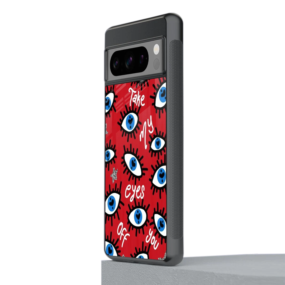 Eyes On You stylish phone case for google pixel 8 pro | glossy glass and slim fit