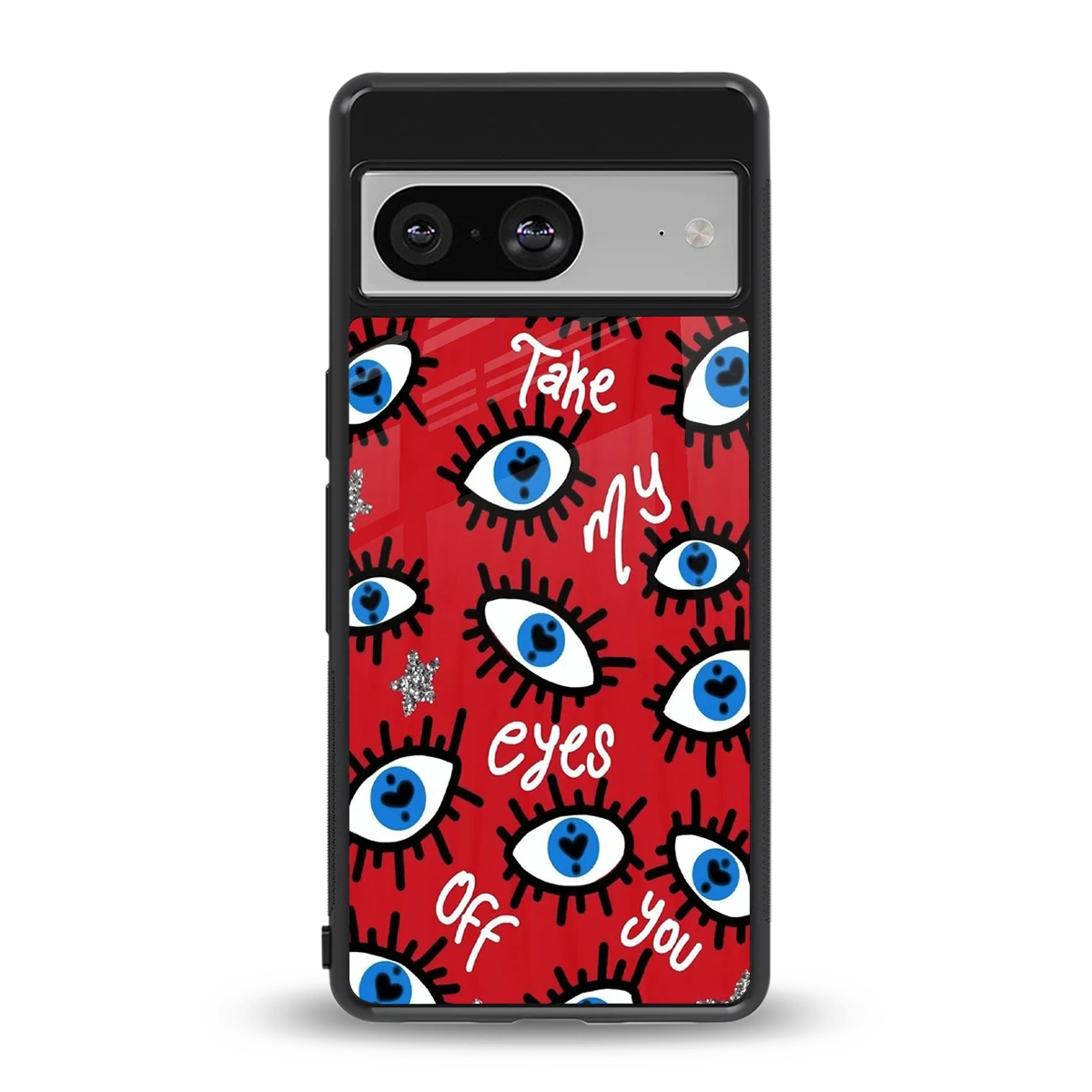 Eyes On You back phone cover | glass case for google pixel 8