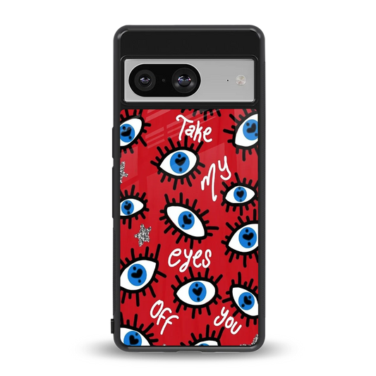 Eyes On You back phone cover | glass case for google pixel 8