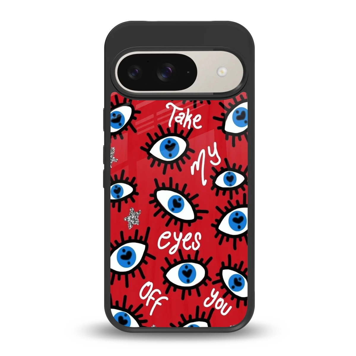 Eyes On You back phone cover | glass case for google pixel 9