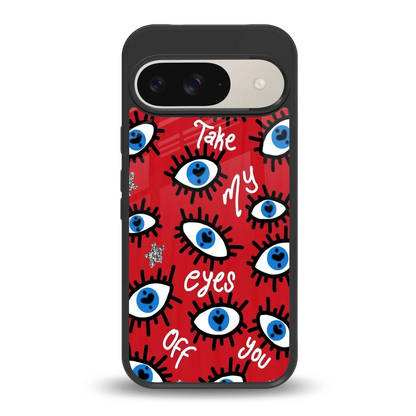 Eyes On You back phone cover | glass case for google pixel 9