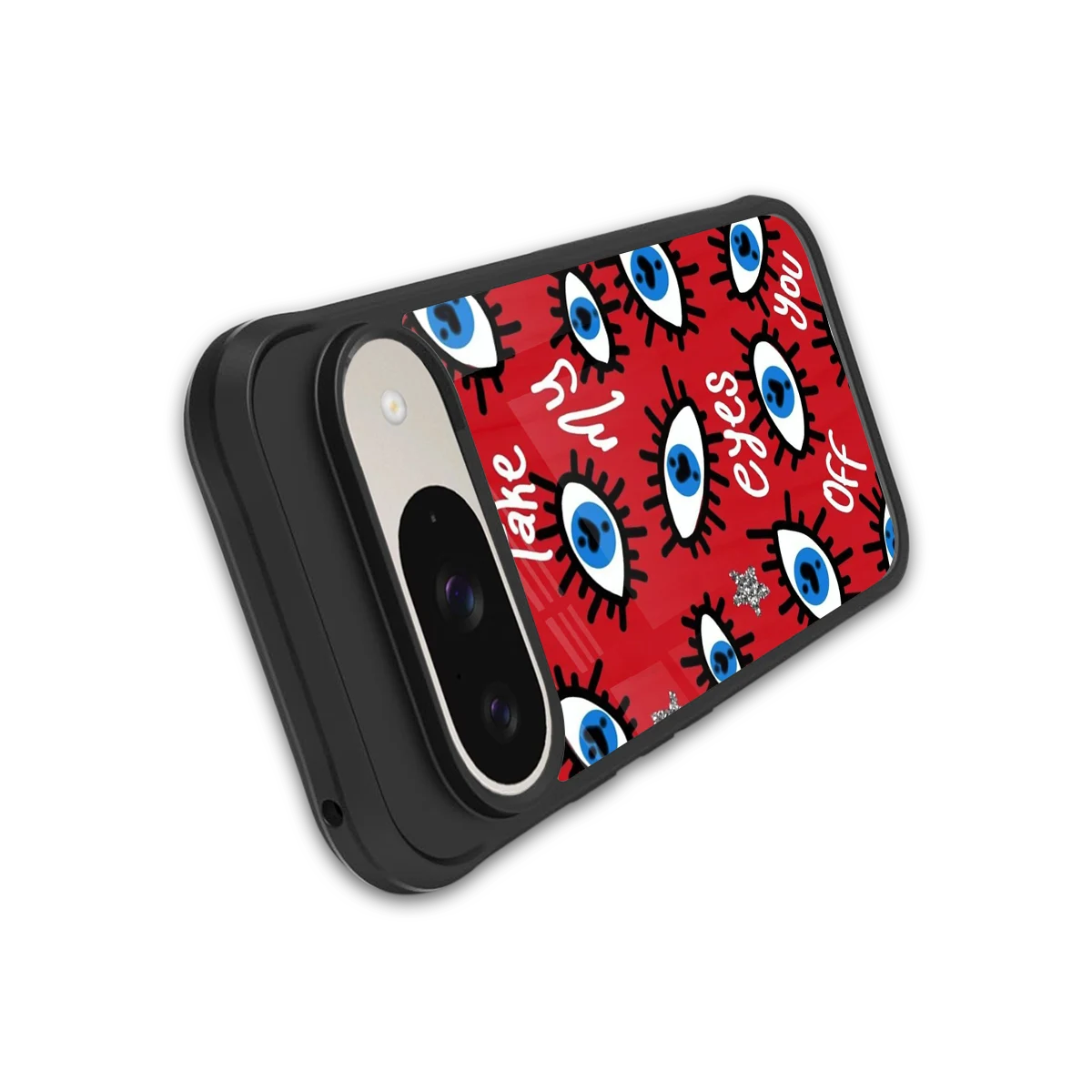 Eyes On You stylish phone case for google pixel 9 | glossy glass and slim fit