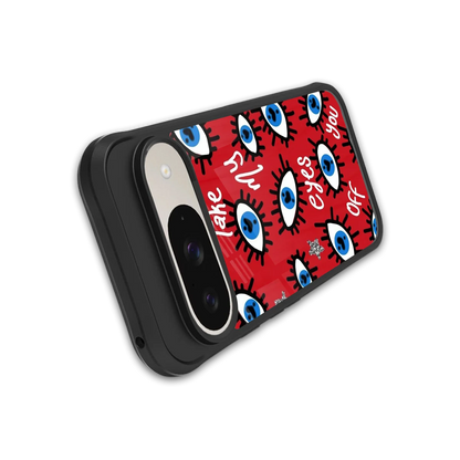 Eyes On You stylish phone case for google pixel 9 | glossy glass and slim fit
