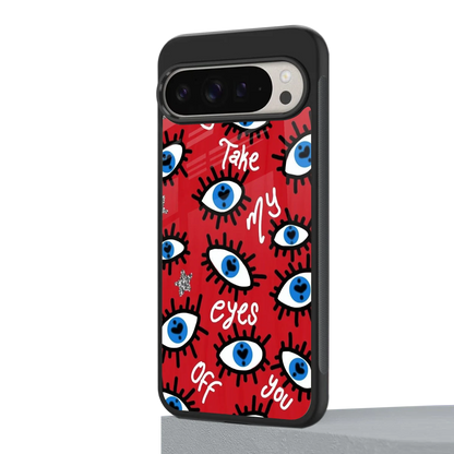Eyes On You google pixel 9 pro mobile cover | shockproof glass phone case