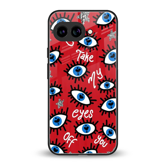Eyes On You back phone cover | glass case for google pixel 9a