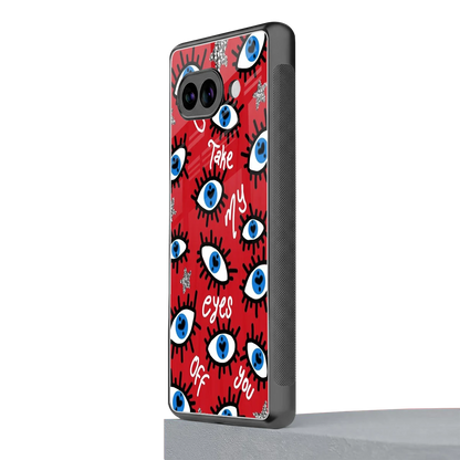 Eyes On You google pixel 9a mobile cover | shockproof glass phone case