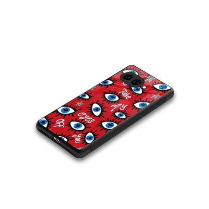 Eyes On You stylish phone case for google pixel 9a | glossy glass and slim fit