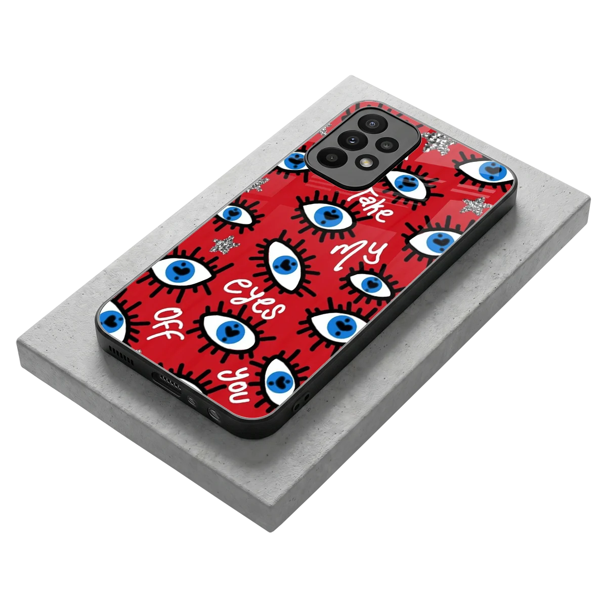 Eyes On You stylish phone case for samsung galaxy a23 | glossy glass and slim fit