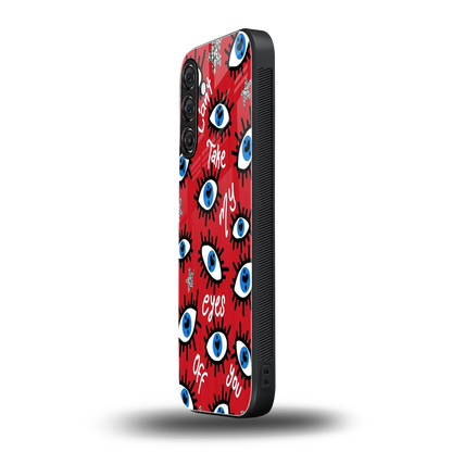 Eyes On You samsung galaxy a55 5g mobile cover | shockproof glass phone case