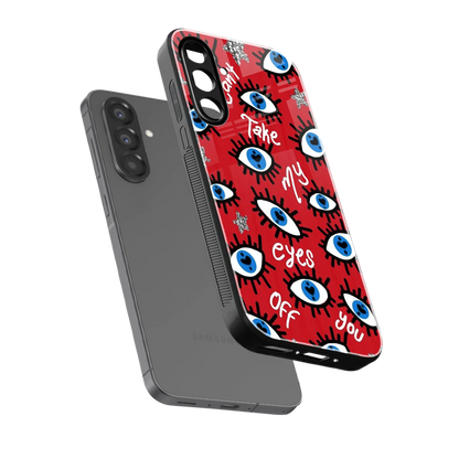 Eyes On You sleek samsung galaxy a37 5g cover with tempered glass back and TPU edges