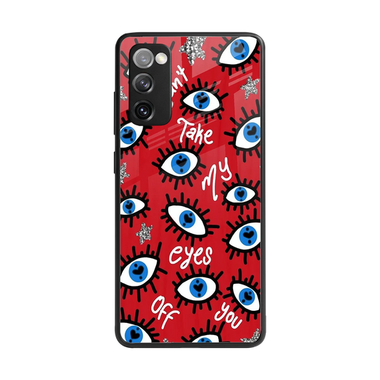 Eyes On You back phone cover | glass case for samsung galaxy s20 fe