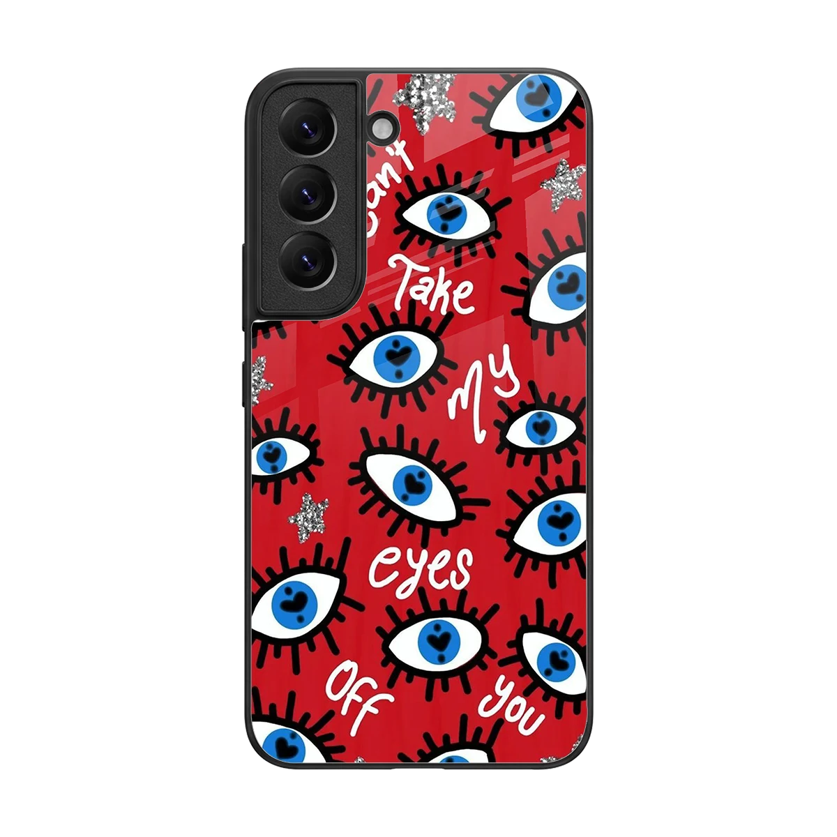 Eyes On You back phone cover | glass case for samsung galaxy s22
