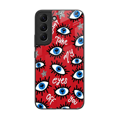Eyes On You back phone cover | glass case for samsung galaxy s22
