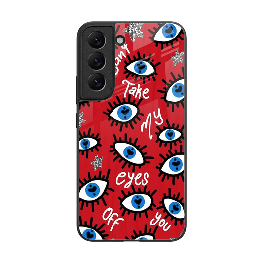 Eyes On You back phone cover | glass case for samsung galaxy s22