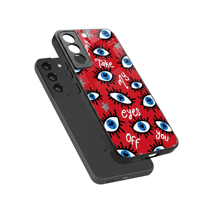 Eyes On You sleek samsung galaxy s22 cover with tempered glass back and TPU edges