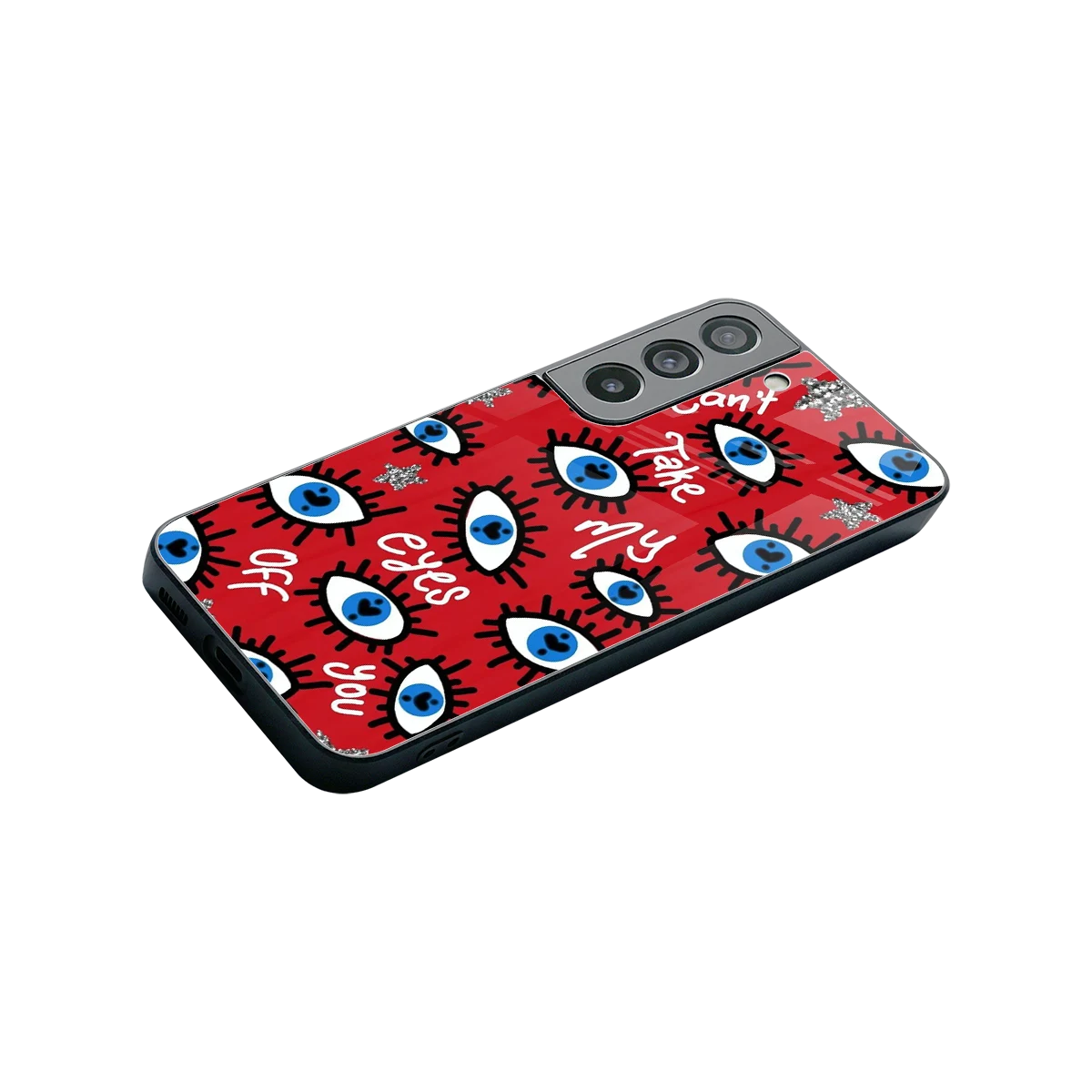 Eyes On You stylish phone case for samsung galaxy s22 | glossy glass and slim fit