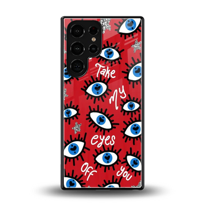 Eyes On You back phone cover | glass case for samsung galaxy s25 ultra