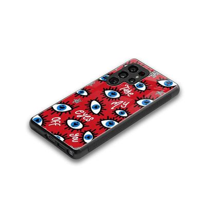 Eyes On You stylish phone case for samsung galaxy s25 ultra | glossy glass and slim fit