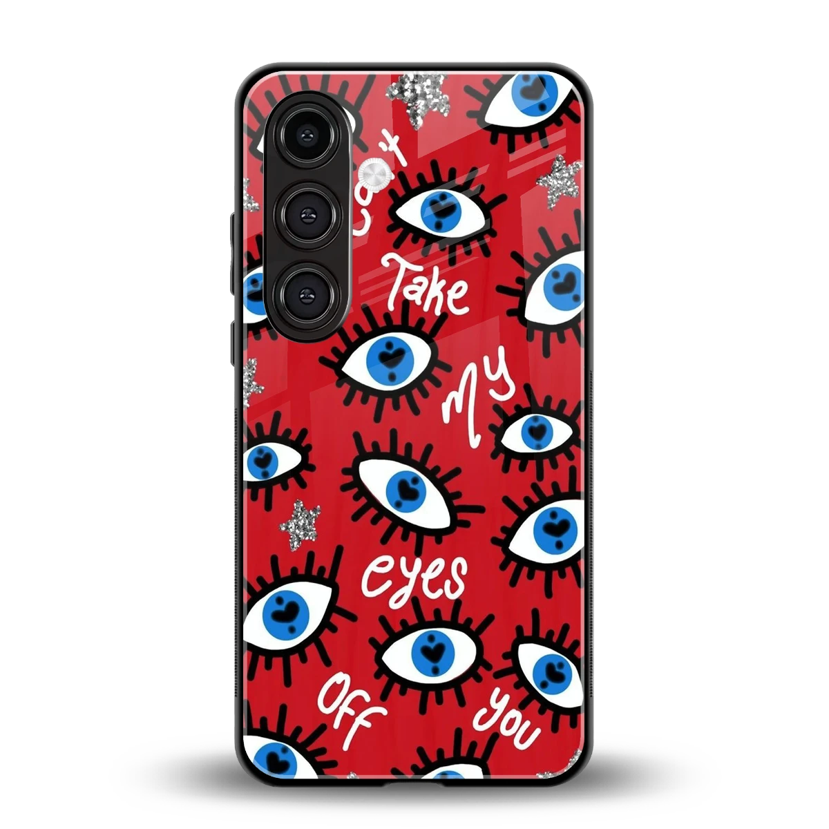 Eyes On You back phone cover | glass case for samsung galaxy s26