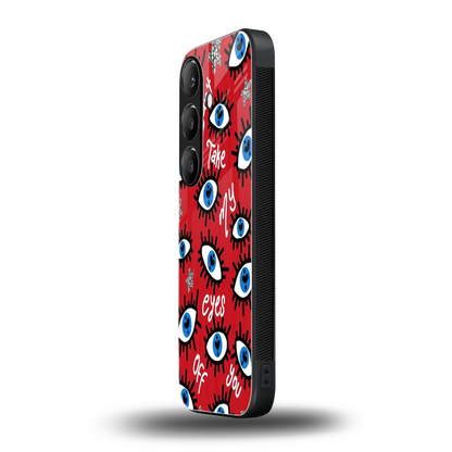 Eyes On You samsung galaxy s24 mobile cover | shockproof glass phone case