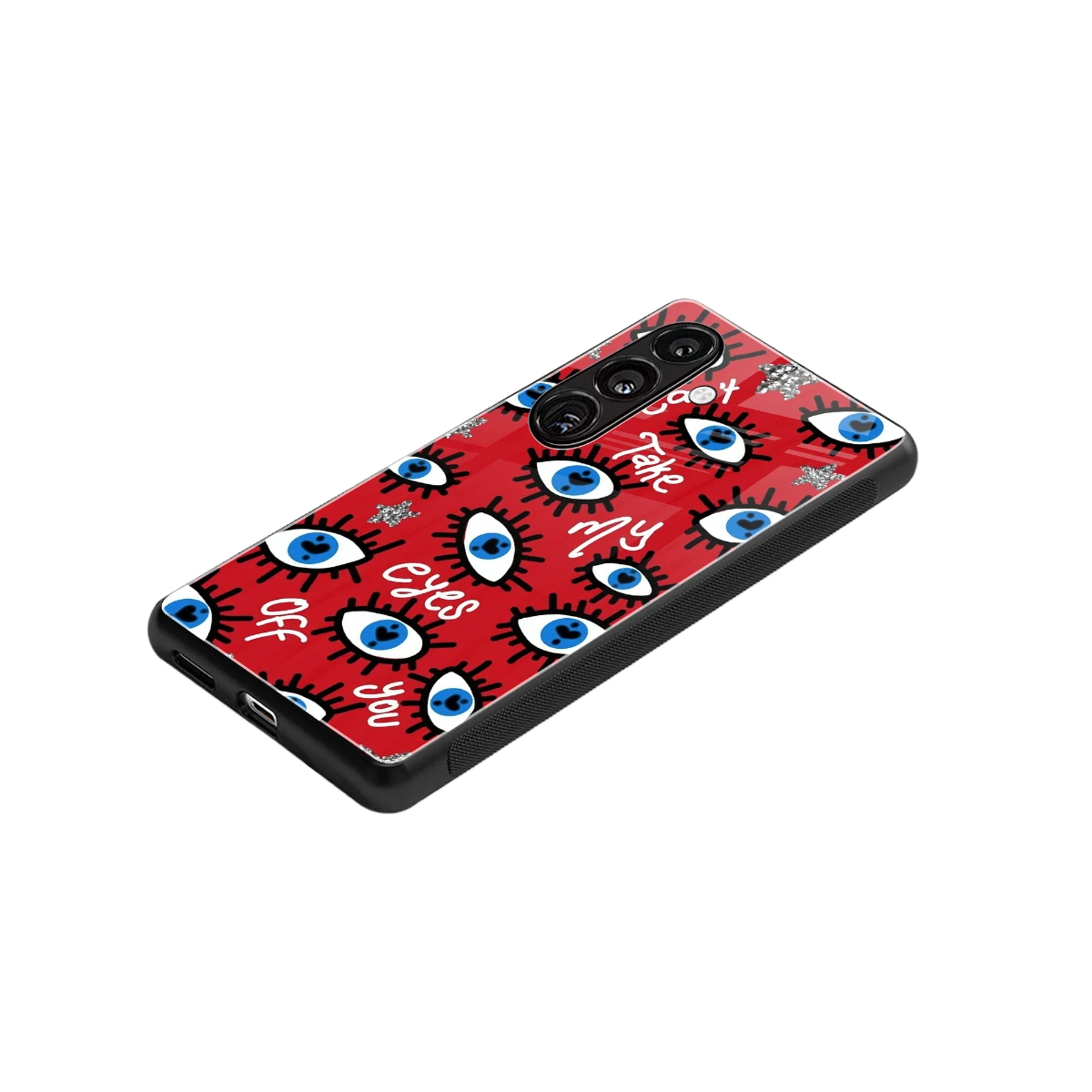Eyes On You stylish phone case for samsung galaxy s26 | glossy glass and slim fit