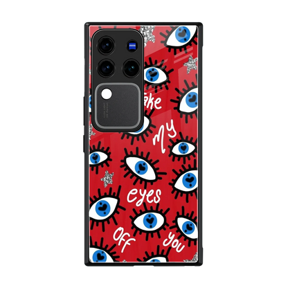 Eyes On You back phone cover | glass case forvivo v30 pro