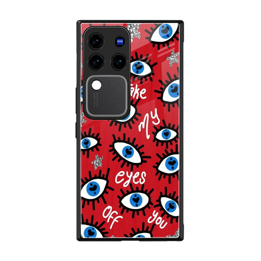 Eyes On You back phone cover | glass case forvivo v30 pro