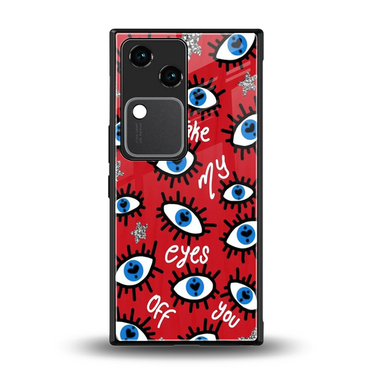 Eyes On You back phone cover | glass case for vivo v30