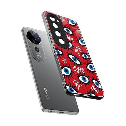 Eyes On You sleek vivo v40 pro cover with tempered glass back and TPU edges