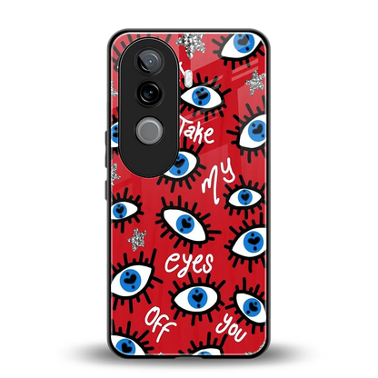 Eyes On You back phone cover | glass case for vivo v40e