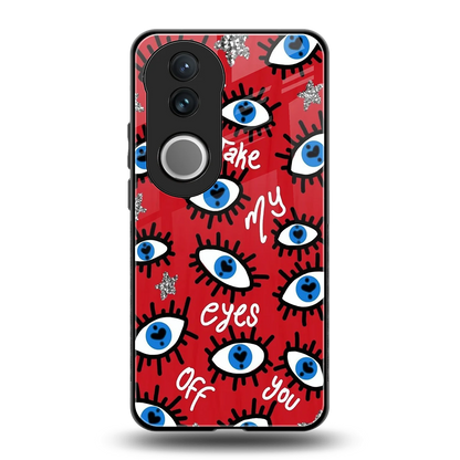 Eyes On You back phone cover | glass case for vivo v50